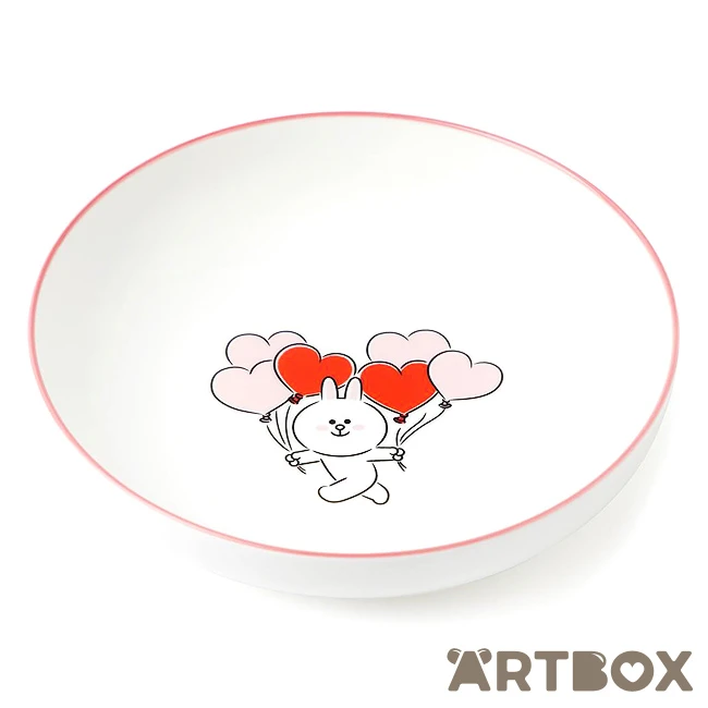 No Brand Cony Heart Balloons Love Series Ceramic Pasta Bowl 1 No Brand Cony Heart Balloons Love Series Ceramic Pasta Bowl