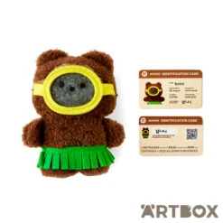 No Brand Brown Bnini Minini Summer Beach Outfit Mini Plush