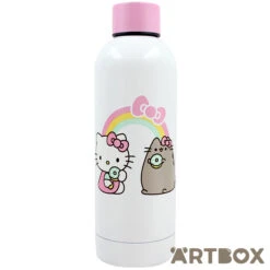 SANRIO Hello Kitty X Pusheen Stainless Steel Insulated Thermal Bottle