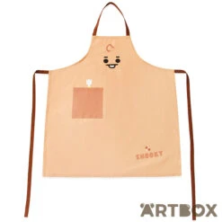 No Brand BT21 Baby Shooky Kitchen Apron With Pocket