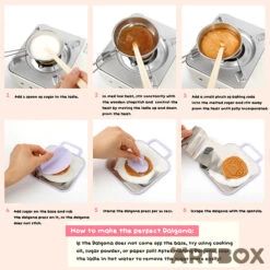 No Brand BT21 Baby Dalgona Sugar Candy Maker Set -Fashion Gift Shop BT21 BY Dalgona Maker 3 650