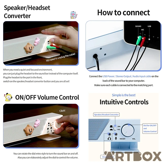 No Brand BT21 Baby Shooky My Little Buddy USB Speaker Soundbar 4 No Brand BT21 Baby Shooky My Little Buddy USB Speaker Soundbar - Image 4