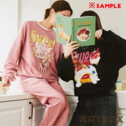 No Brand BT21 Baby Koya Sweet Things Sweatshirt Black Large -Fashion Gift Shop BT21 BY Sweet Things Jumper 4 650