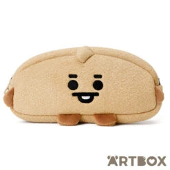 No Brand BT21 Baby Shooky Rounded Zipped Plush Pencil Case