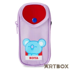 No Brand BT21 Koya Colour Block Zipped Pencil Case