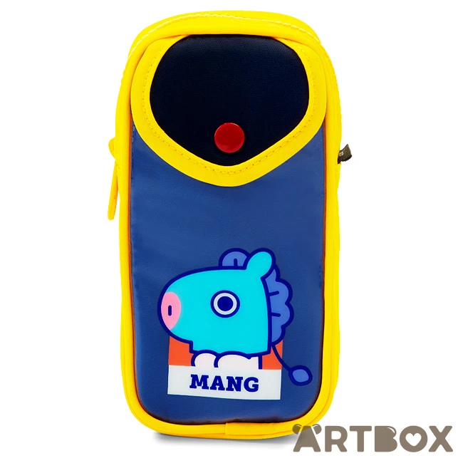 No Brand BT21 Mang Colour Block Zipped Pencil Case 1 No Brand BT21 Mang Colour Block Zipped Pencil Case