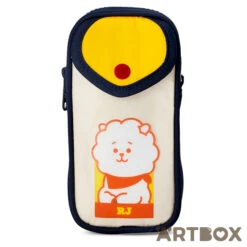 No Brand BT21 RJ Colour Block Zipped Pencil Case