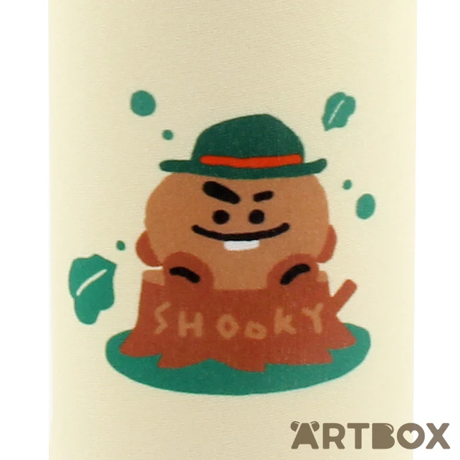 No Brand BT21 Shooky Green Planet Glass Water Bottle 3 No Brand BT21 Shooky Green Planet Glass Water Bottle - Image 3