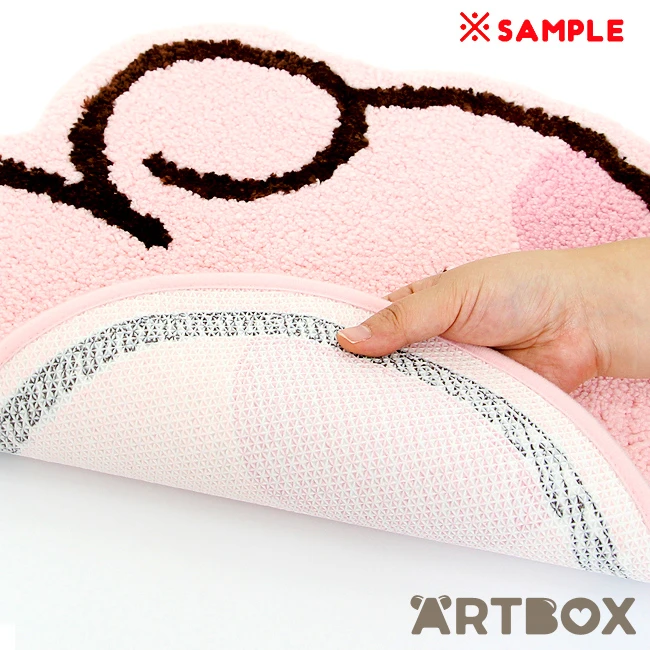 No Brand BT21 RJ Minini Face Design Die Cut Floor Mat 2 No Brand BT21 RJ Minini Face Design Die Cut Floor Mat - Image 2