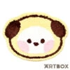 No Brand BT21 Chimmy Minini Face Design Die Cut Floor Mat