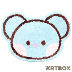 No Brand BT21 Koya Minini Face Design Die Cut Floor Mat