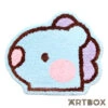 No Brand BT21 Mang Minini Face Design Die Cut Floor Mat