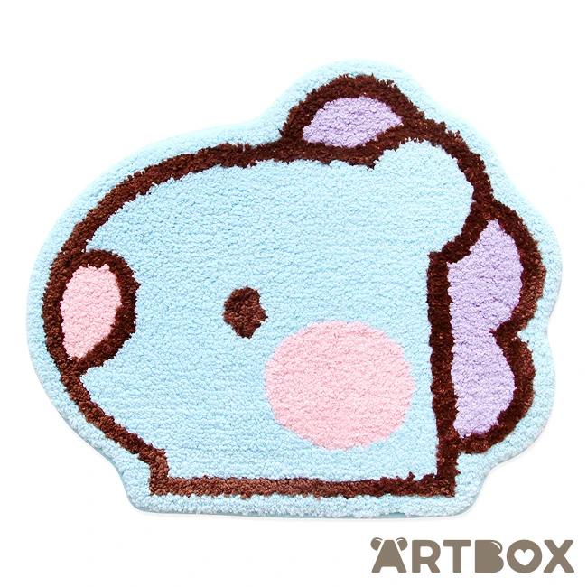 No Brand BT21 Mang Minini Face Design Die Cut Floor Mat 1 No Brand BT21 Mang Minini Face Design Die Cut Floor Mat