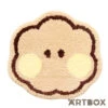No Brand BT21 Shooky Minini Face Design Die Cut Floor Mat