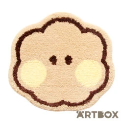 No Brand BT21 Shooky Minini Face Design Die Cut Floor Mat