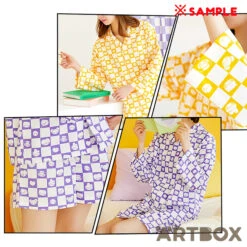 No Brand BT21 Minini Purple Light Woven Pyjama Set Medium -Fashion Gift Shop BT21 Minini Rommwear 4 650