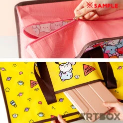 No Brand BT21 Minini Yellow Extra Large Leisure Bag -Fashion Gift Shop BT21 Minini Tarpauline Bag 3 650