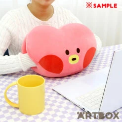 No Brand BT21 Tata Minini Face Design Hand Warmer Plush Cushion -Fashion Gift Shop BT21 Minini Warmer Cushion Nara 3 650