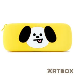 No Brand BT21 Chimmy Face Design Silicone Zipped Pencil Case