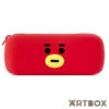 No Brand BT21 Tata Face Design Silicone Zipped Pencil Case