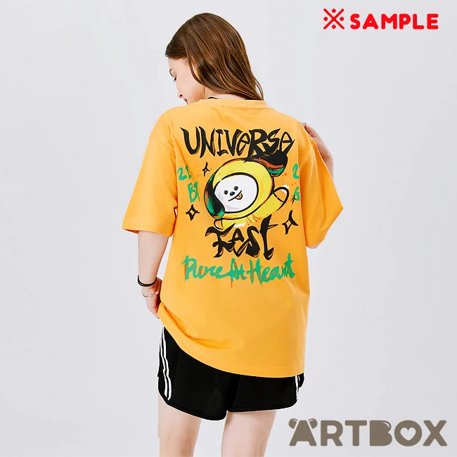 No Brand BT21 Chimmy Orange Utopia Series T-Shirt Medium 3 No Brand BT21 Chimmy Orange Utopia Series T-Shirt Medium - Image 3