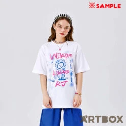 No Brand BT21 RJ White Utopia Series T-Shirt Medium -Fashion Gift Shop BT21 Utopia Tshirt RJ White 3 650