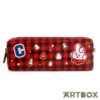 No Brand BT21 Cooky Winter Gingham Zipped Pen Pouch