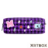 No Brand BT21 Mang Winter Gingham Zipped Pen Pouch