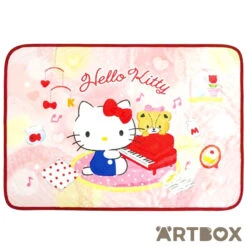 SANRIO Hello Kitty Piano Small Soft Lap Throw Blanket