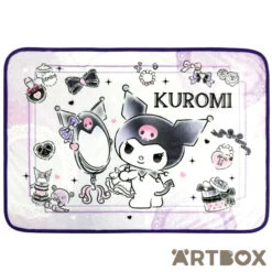 SANRIO Kuromi Mirror Small Soft Lap Throw Blanket