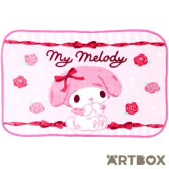 SANRIO My Melody Roses Small Fluffy Blanket With Popper