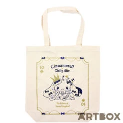 SANRIO Cinnamoroll Dolly Mix Tote Bag With Glitter Accents Cream