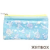 SANRIO Cinnamoroll 20th Anniversary Zipped Flat Pouch Blue