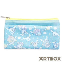 SANRIO Cinnamoroll 20th Anniversary Zipped Flat Pouch Blue