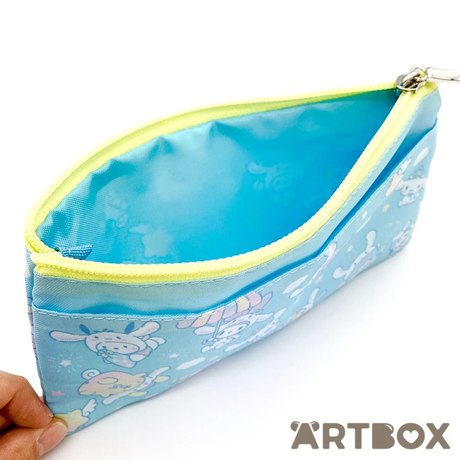 SANRIO Cinnamoroll 20th Anniversary Zipped Flat Pouch Blue 3 SANRIO Cinnamoroll 20th Anniversary Zipped Flat Pouch Blue - Image 3