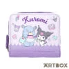 SANRIO Kuromi & Baku Shopping Purple Small Folding Wallet