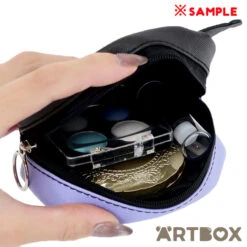 SANRIO Kuromi Friends Two Colour Mini Rounded Zipped Pouch -Fashion Gift Shop CRM1 Pouch KU 3 650