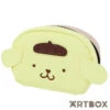 SANRIO PomPomPurin Friends Two Colour Mini Rounded Zipped Pouch