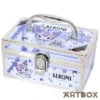 SANRIO Kuromi Glitter Small Clear Storage Case With Handle