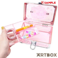 SANRIO My Melody Glitter Small Clear Storage Case With Handle -Fashion Gift Shop CVC1 Vanity Case MM 3 650