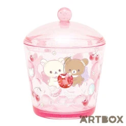 Korilakkuma & Chairoikoguma Jewel Cherry Storage Pot Pink