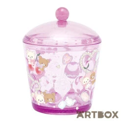Korilakkuma & Chairoikoguma Jewel Cherry Storage Pot Purple