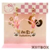 SANRIO Hello Kitty Origami Crane Non-Pierce Earrings Pink