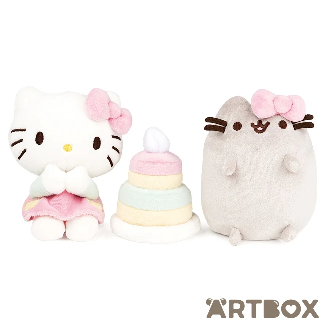 GUND Hello Kitty X Pusheen Best Friends Plush Collector Set 1 GUND Hello Kitty X Pusheen Best Friends Plush Collector Set