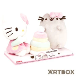 GUND Hello Kitty X Pusheen Best Friends Plush Collector Set 6 GUND Hello Kitty X Pusheen Best Friends Plush Collector Set -Fashion Gift Shop KTxPusheen Set 3 650