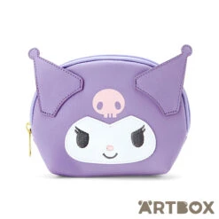 SANRIO Kuromi Colours Rounded Zipped Tissue Pouch Purple