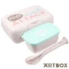 No Brand Pusheen The Cat Snack Attack Lunch Box Set With Cutlery