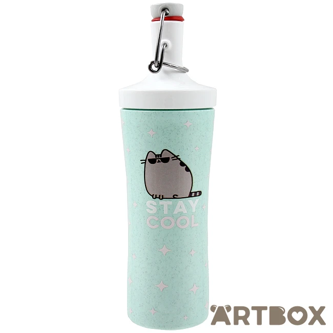 No Brand Pusheen The Cat Stay Cool Water Bottle Mint 1 No Brand Pusheen The Cat Stay Cool Water Bottle Mint