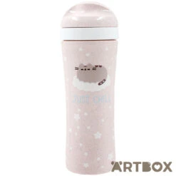 No Brand Pusheen The Cat Just Chill Water Bottle Pink