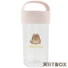 No Brand Pusheen The Cat Take It Easy Pink Clear Water Container